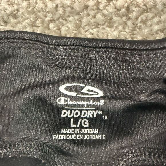 Champion Duo Dry Black Athletic Skort skirt over shorts – Size Large - Picture 3 of 6